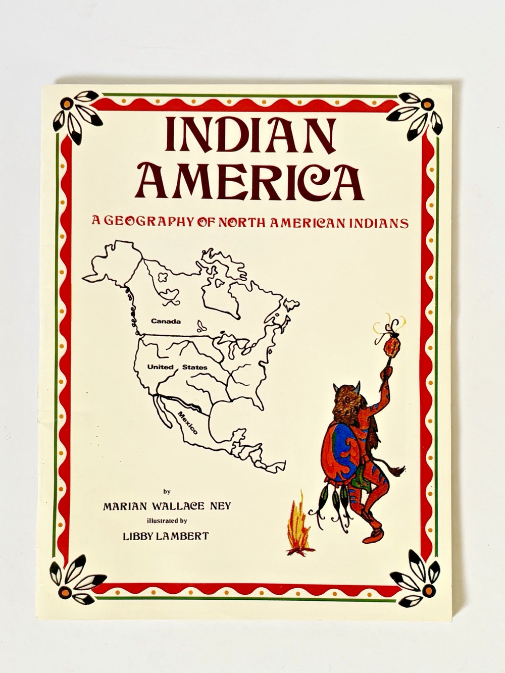 Indian America Book Native American Geography Ney Paperback 1977 Illustrated